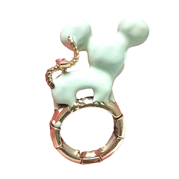 Gold-plated Crystal Mouse ring with adjustable sizes BOGO - Picture 9 of 16